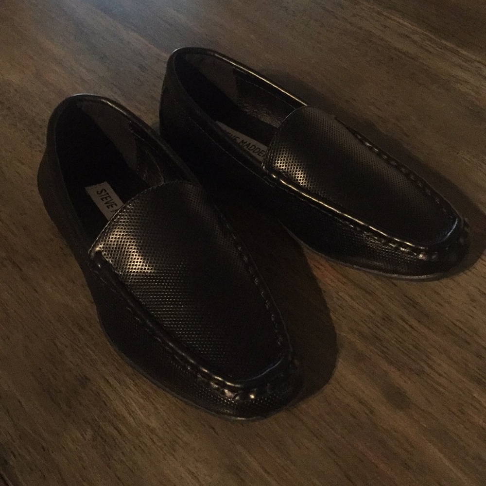 Steve Madden NIB black dress shoes boys size 1